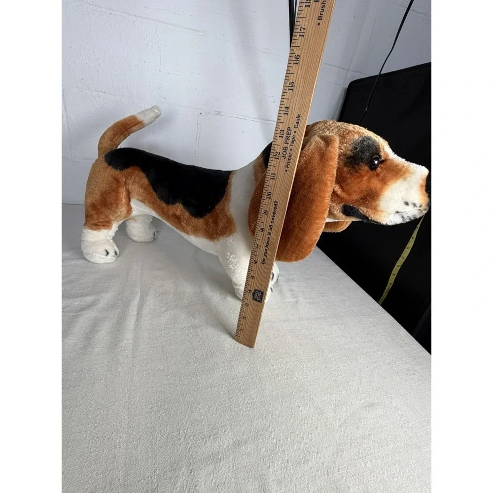 Melissa & Doug Basset Hound Plush Dog Stuffed Animal Floppy Ears Realistic Toy